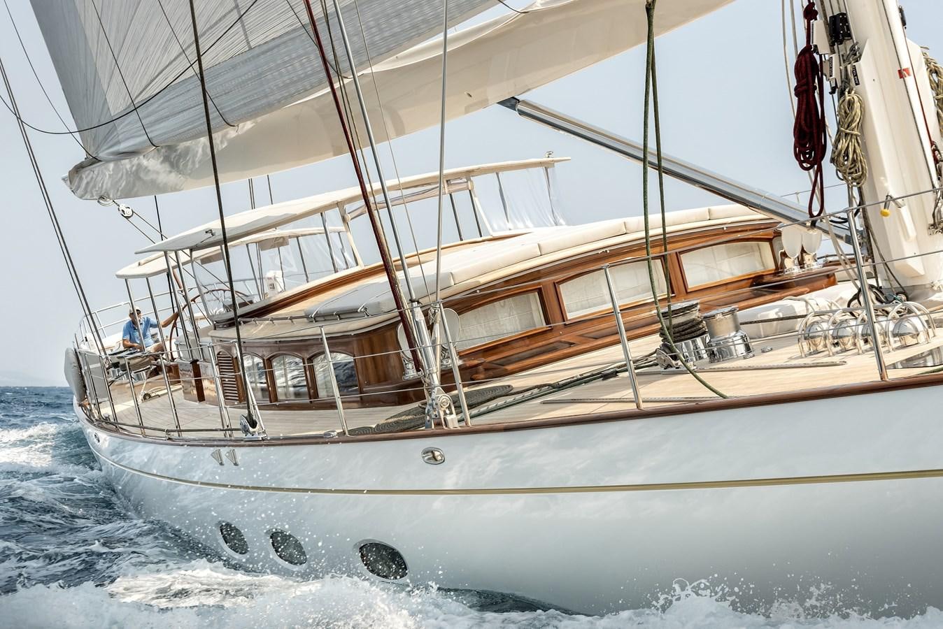a boat on the water aboard GRACE III Yacht for Sale