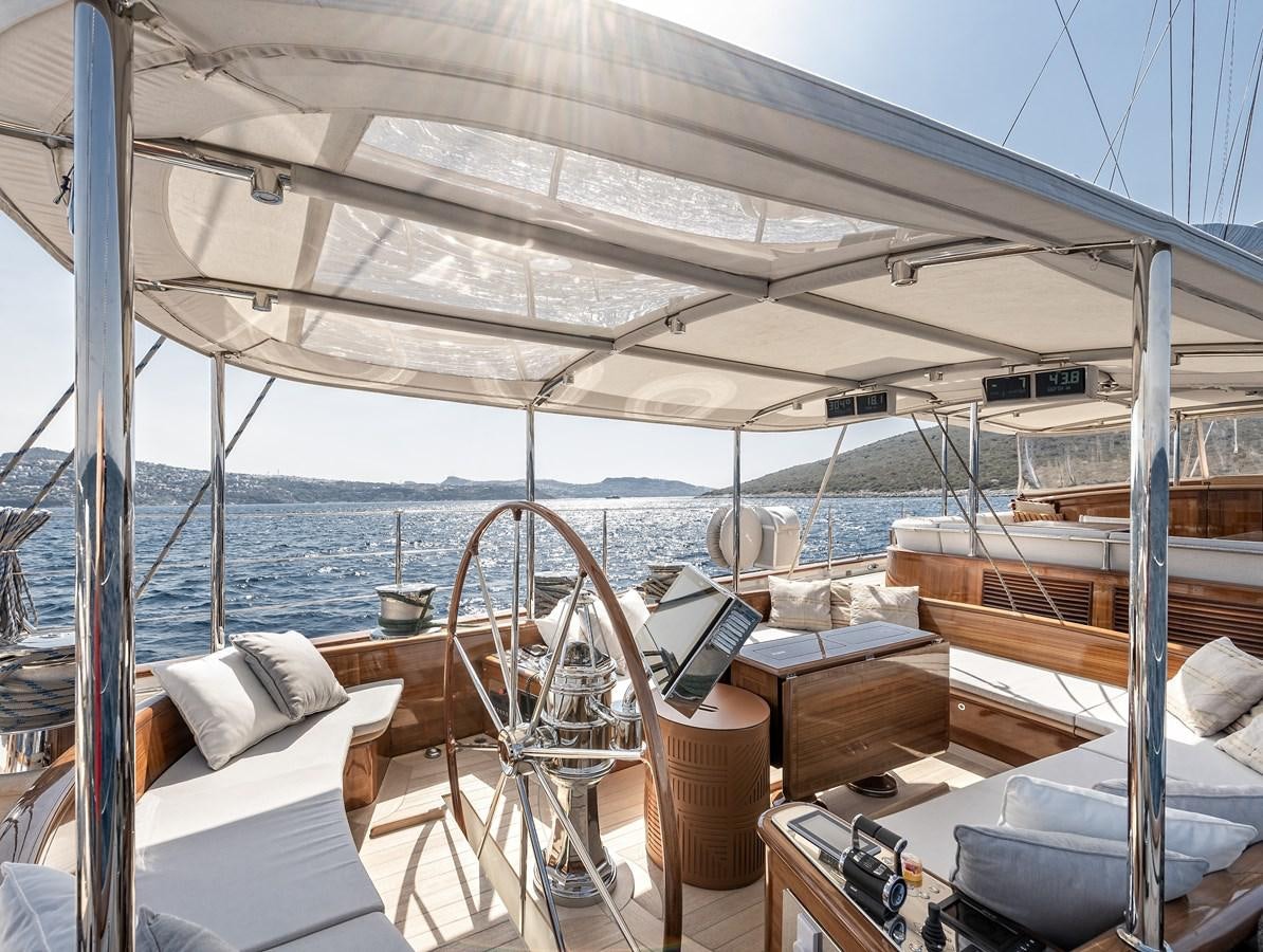 a boat on the water aboard GRACE III Yacht for Sale