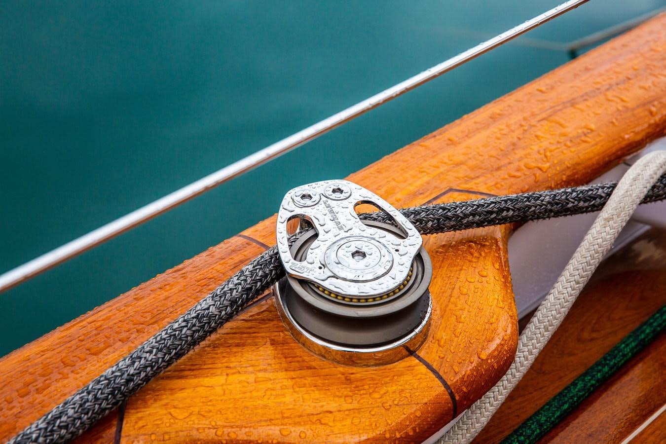 a close-up of a snail aboard GRACE III Yacht for Sale