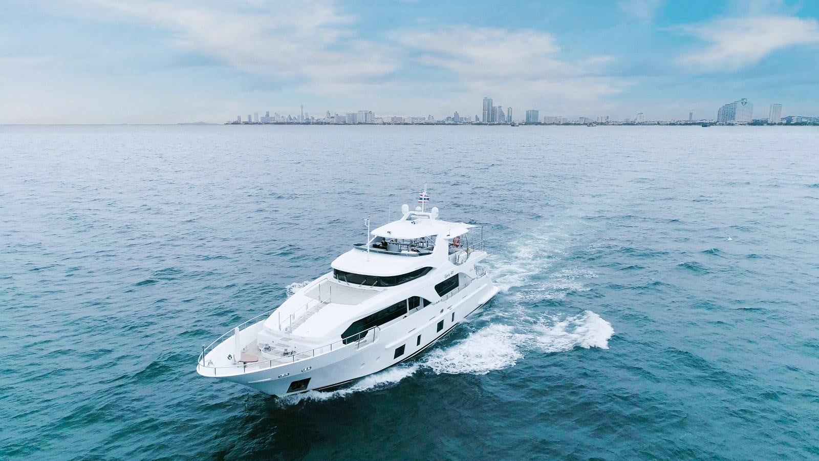 a boat on the water aboard LIBERTY CALL Yacht for Sale