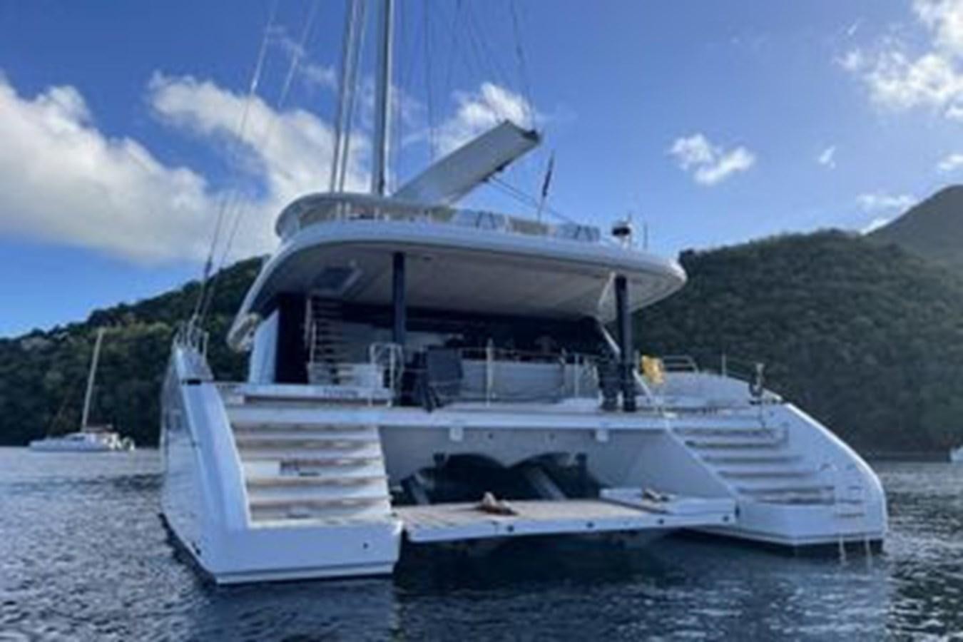 a boat on the water aboard TRUE NORTH Yacht for Sale