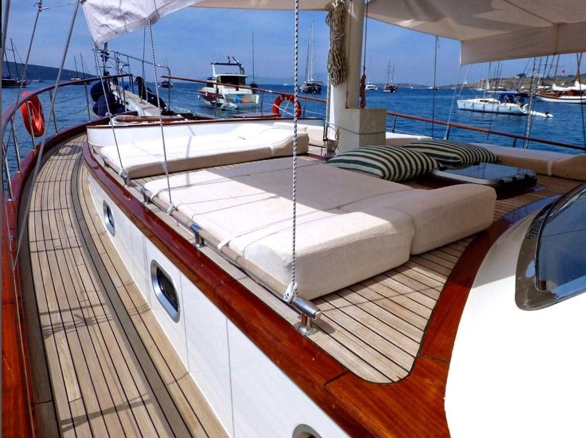 a boat on a deck aboard ELIFIM 11 Yacht for Sale