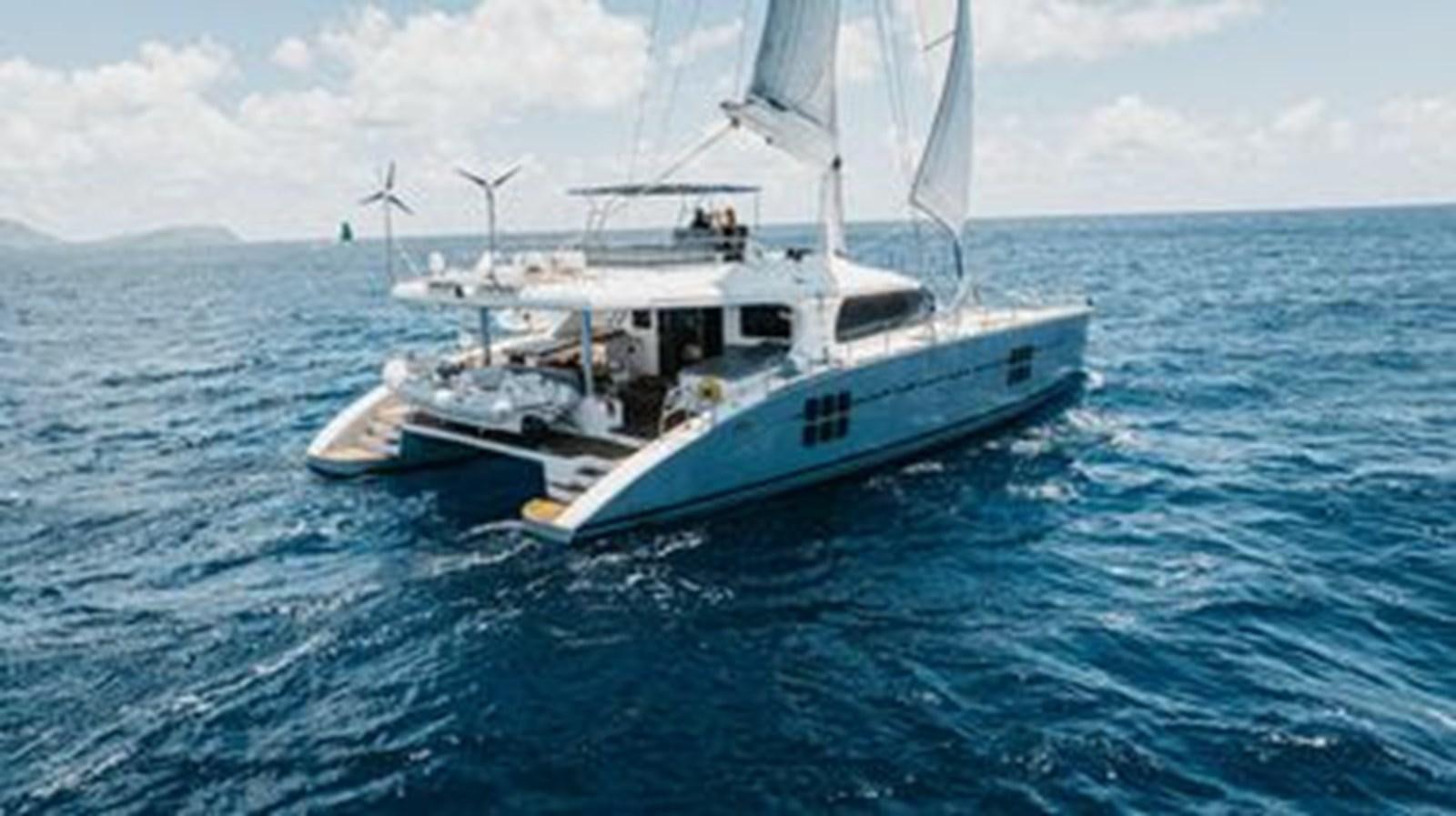 a boat in the water aboard 2012 SUNREEF C Yacht for Sale