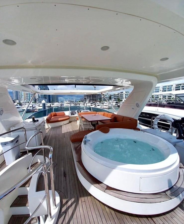 a pool on a deck aboard M&M Yacht for Sale