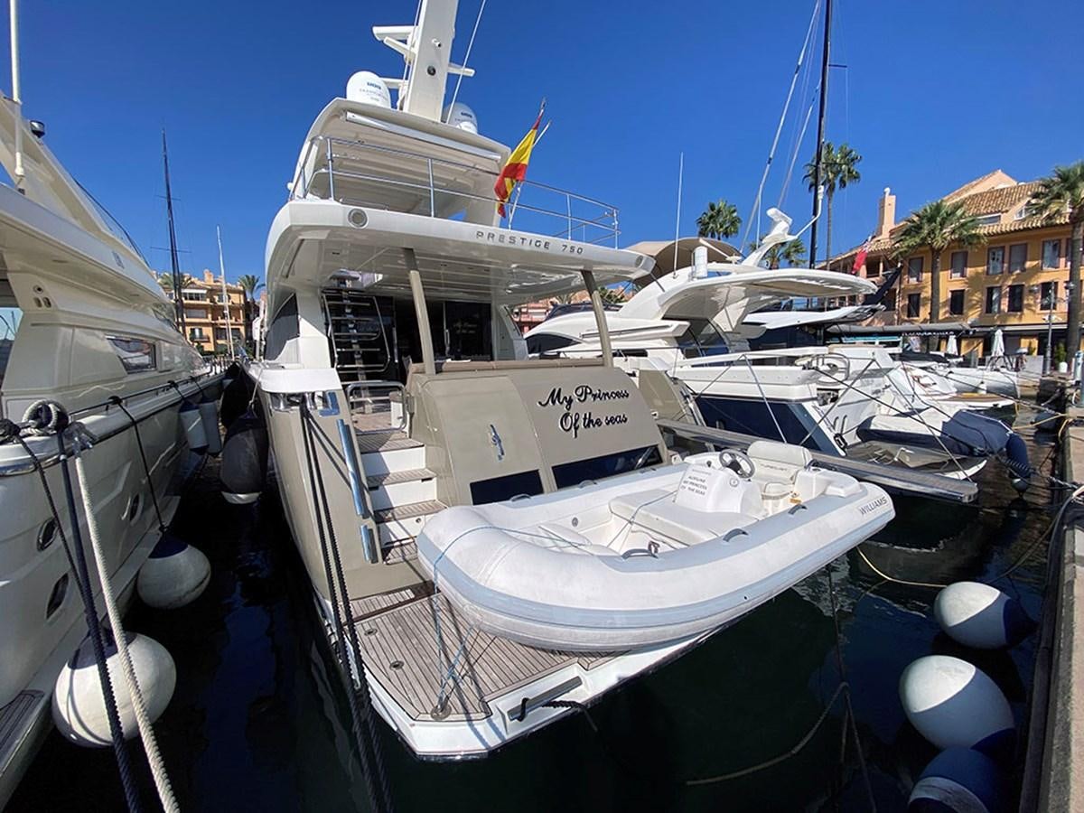 a boat docked at a pier aboard MY PRINCESS OF THE SEAS Yacht for Sale