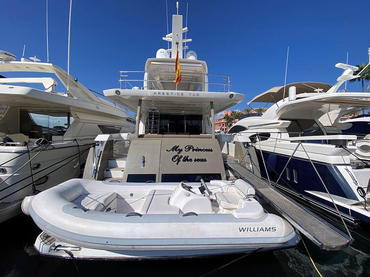 a group of boats in a harbor aboard MY PRINCESS OF THE SEAS Yacht for Sale