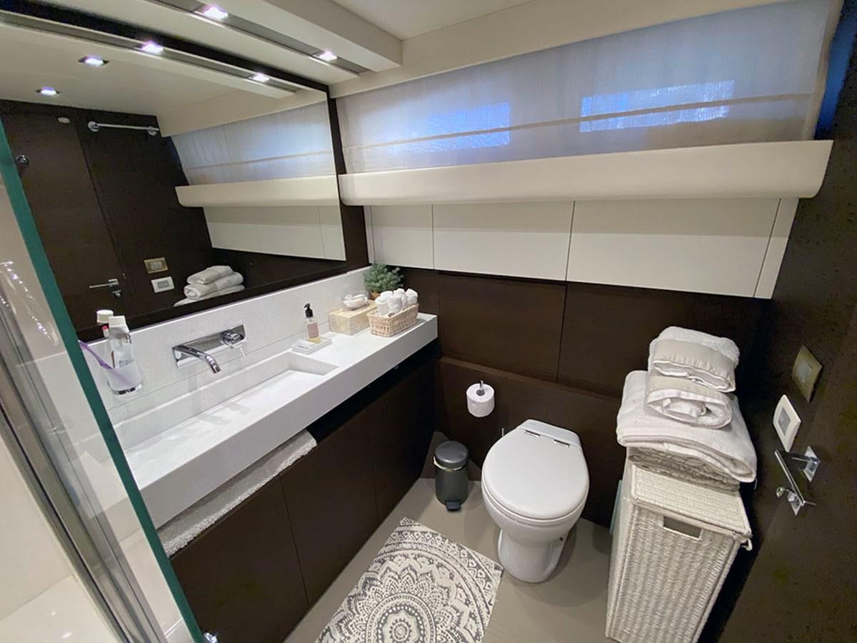 a bathroom with a sink and a toilet aboard MY PRINCESS OF THE SEAS Yacht for Sale