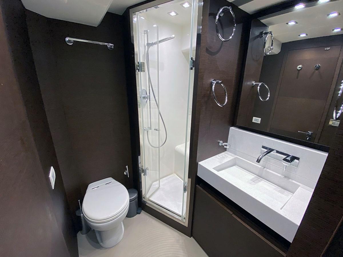 a bathroom with a sink toilet and a shower aboard MY PRINCESS OF THE SEAS Yacht for Sale