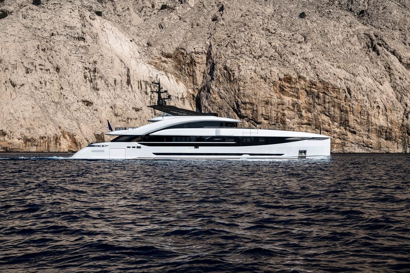 a boat on the water aboard ISA GT 45 Yacht for Sale