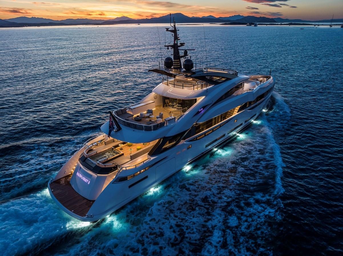 a boat in the water aboard ISA GT 45 Yacht for Sale