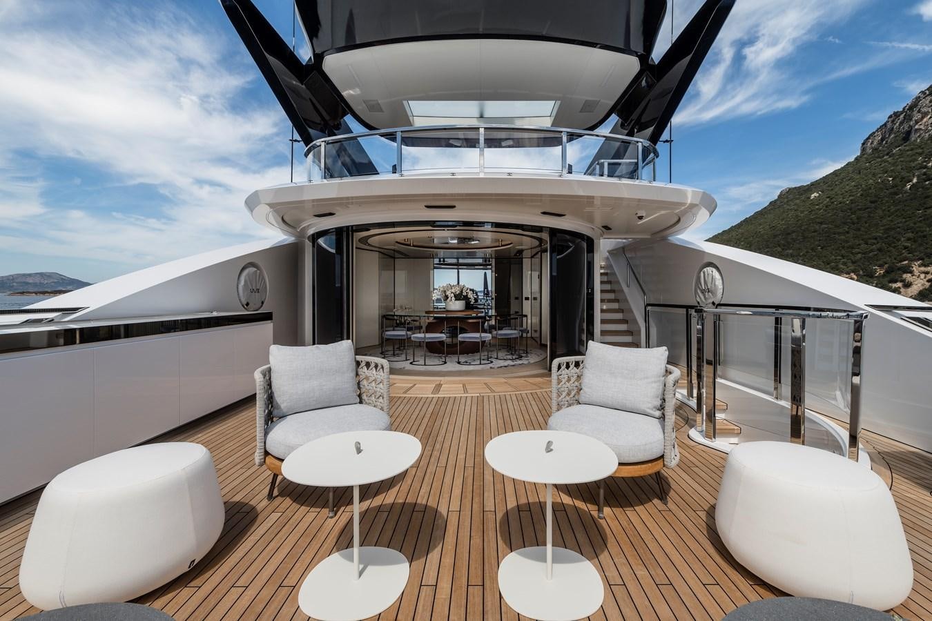 a boat on a boat aboard ISA GT 45 Yacht for Sale