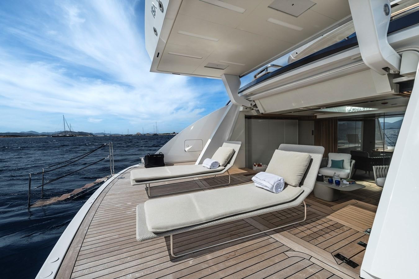 a boat on the water aboard ISA GT 45 Yacht for Sale