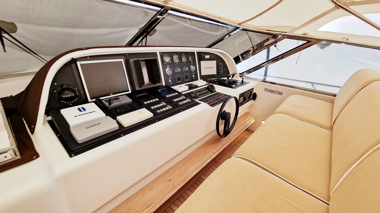 a black and white electronic device aboard BLUE TRINITY Yacht for Sale