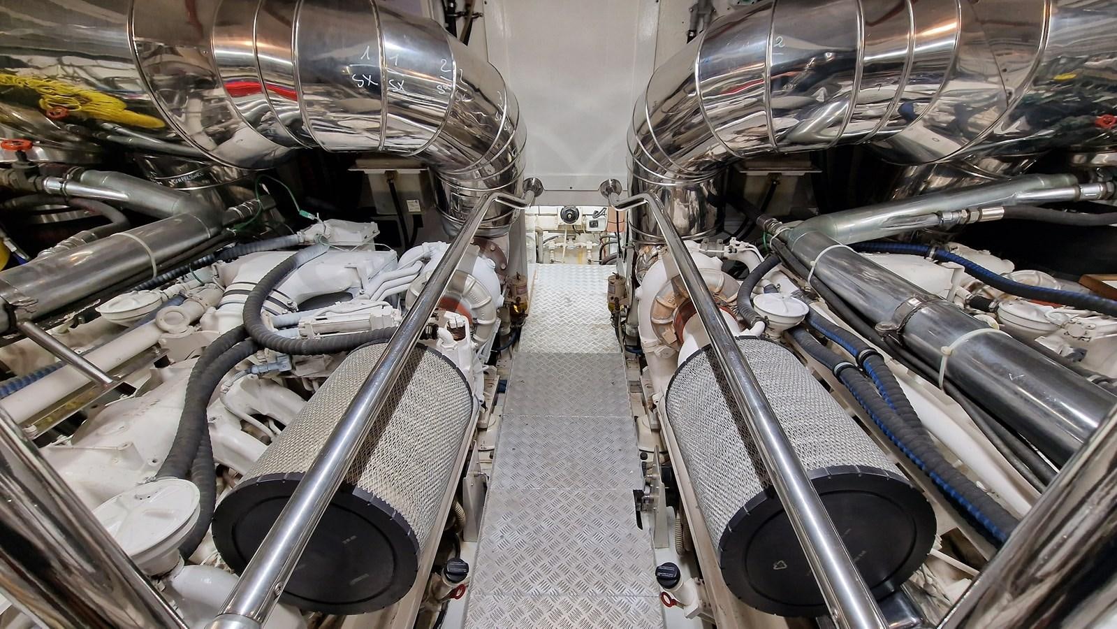 a large group of machines aboard BLUE TRINITY Yacht for Sale