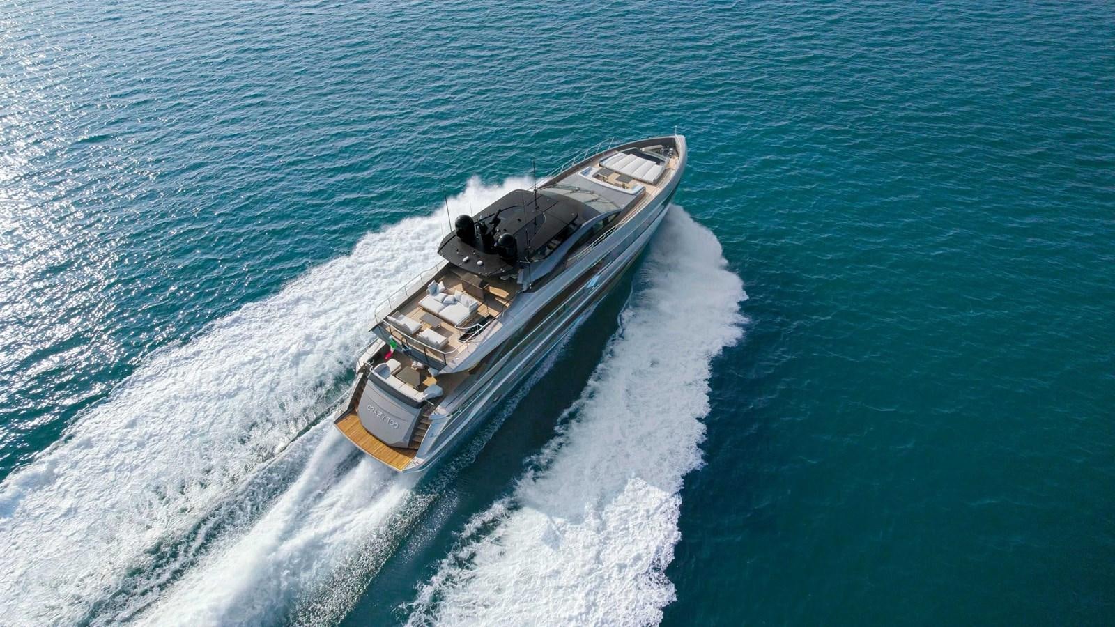 a boat on the water aboard CRAZY TOO Yacht for Sale