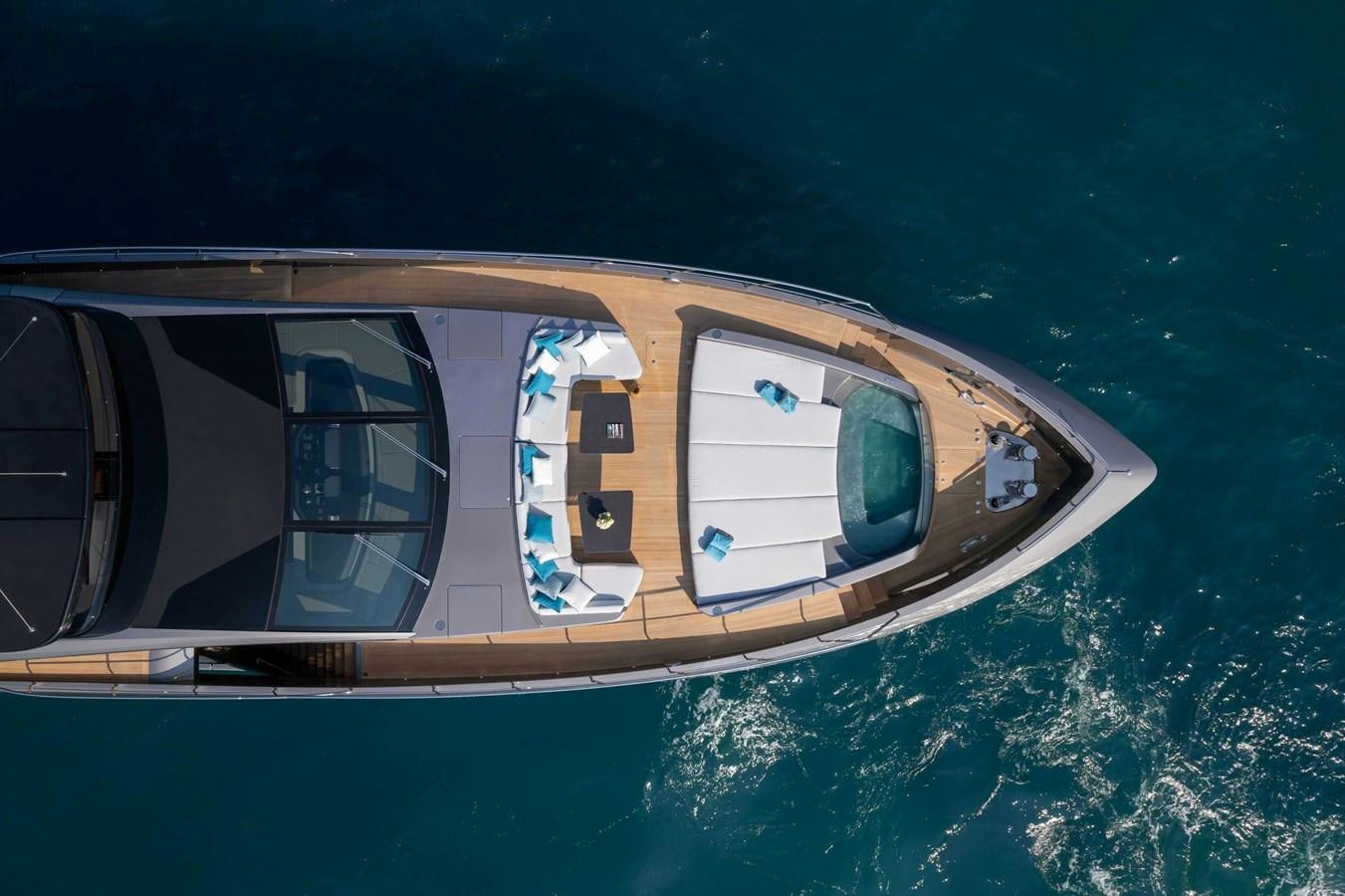 a view of a ship from above aboard CRAZY TOO Yacht for Sale
