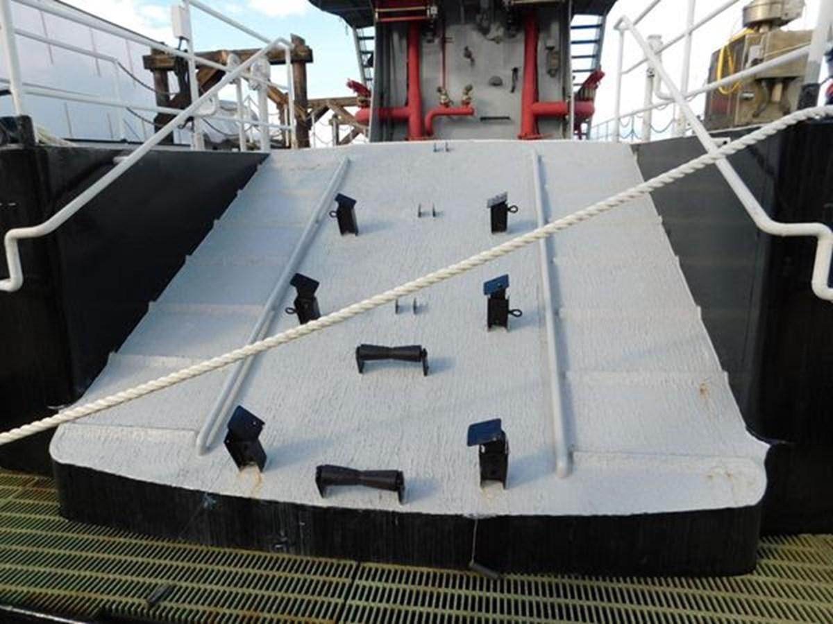 a large white machine aboard 1989 COMMERCIAL FIREBOAT Yacht for Sale