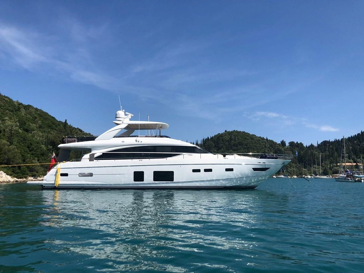 a boat in the water aboard ANIKO Yacht for Sale