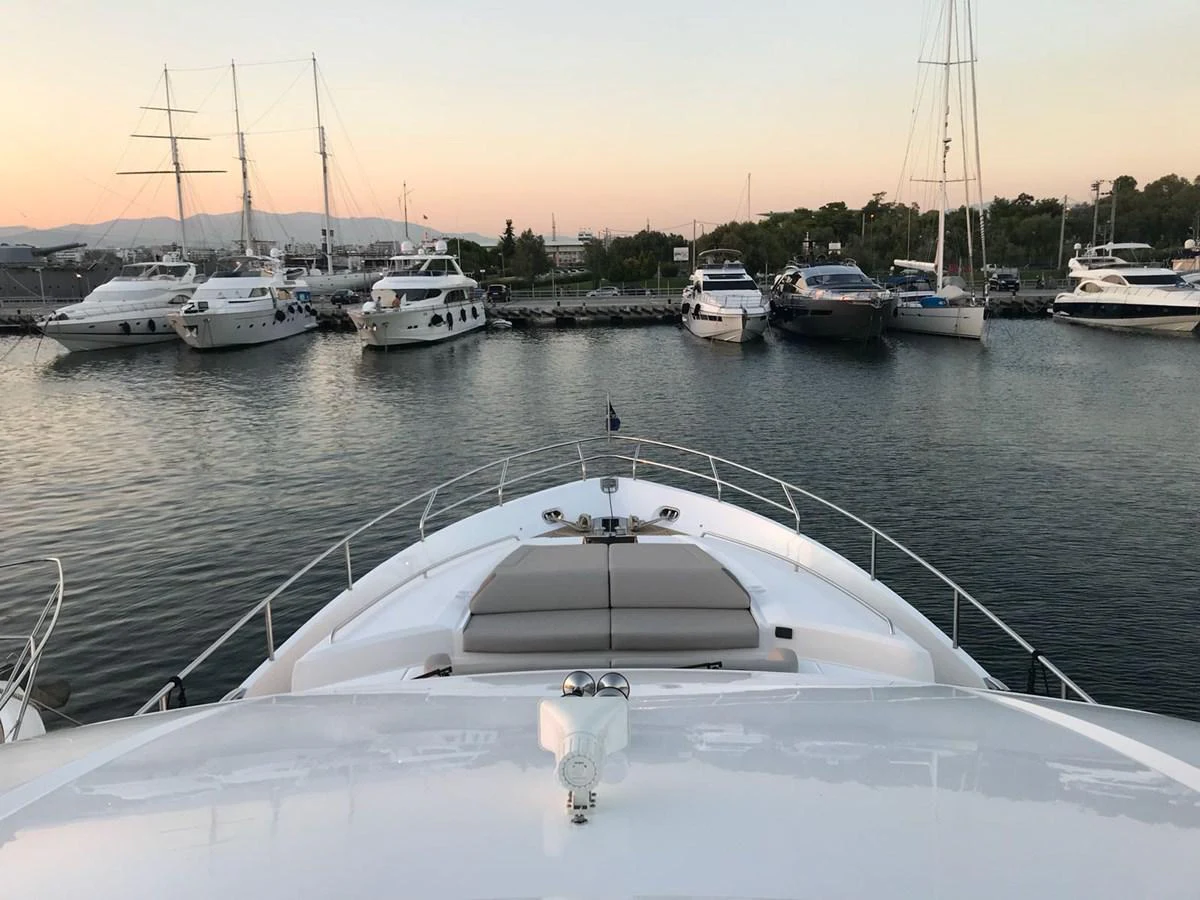 a boat in the water aboard ANIKO Yacht for Sale