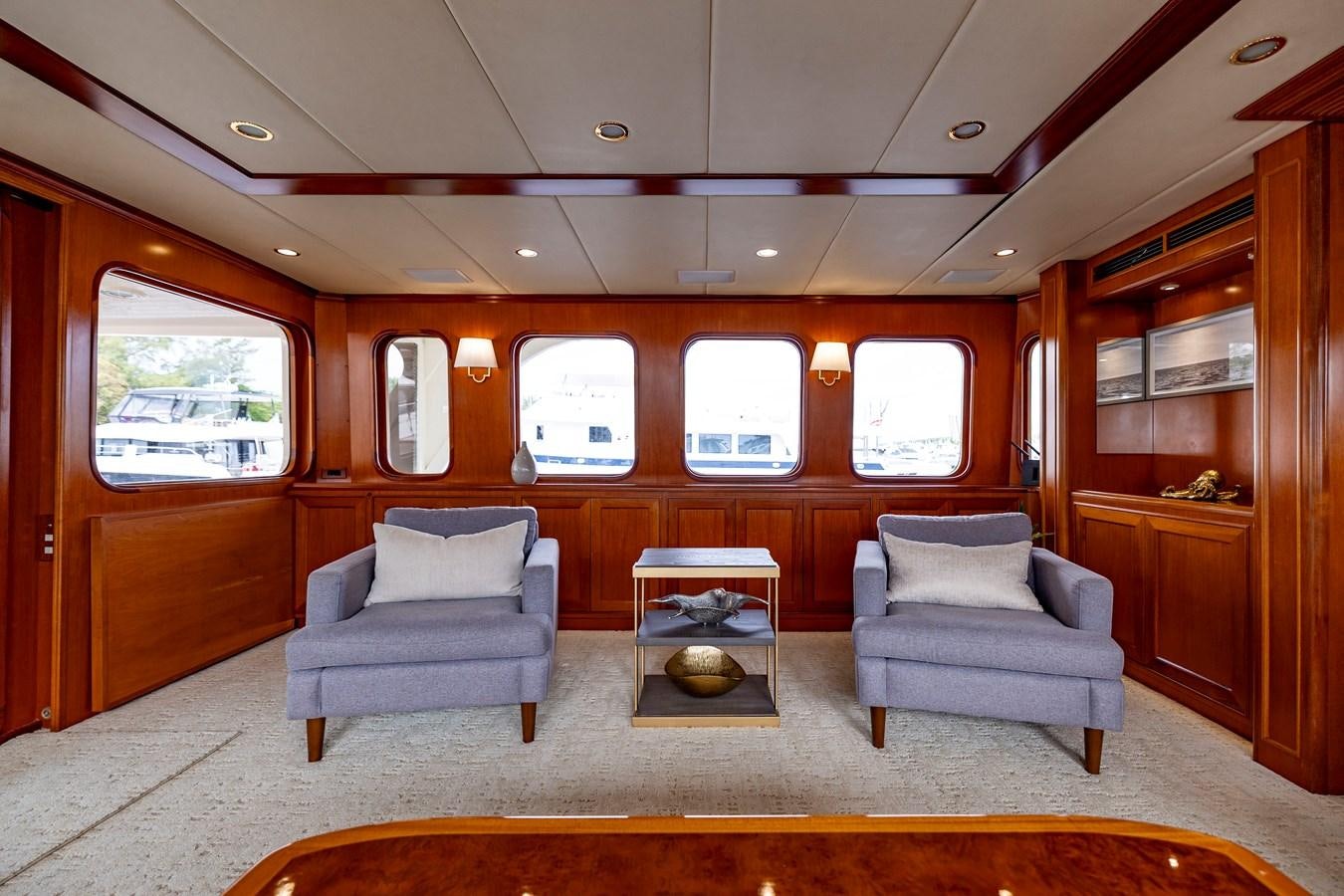 a room with a couch and a chair aboard ANNIE Yacht for Sale