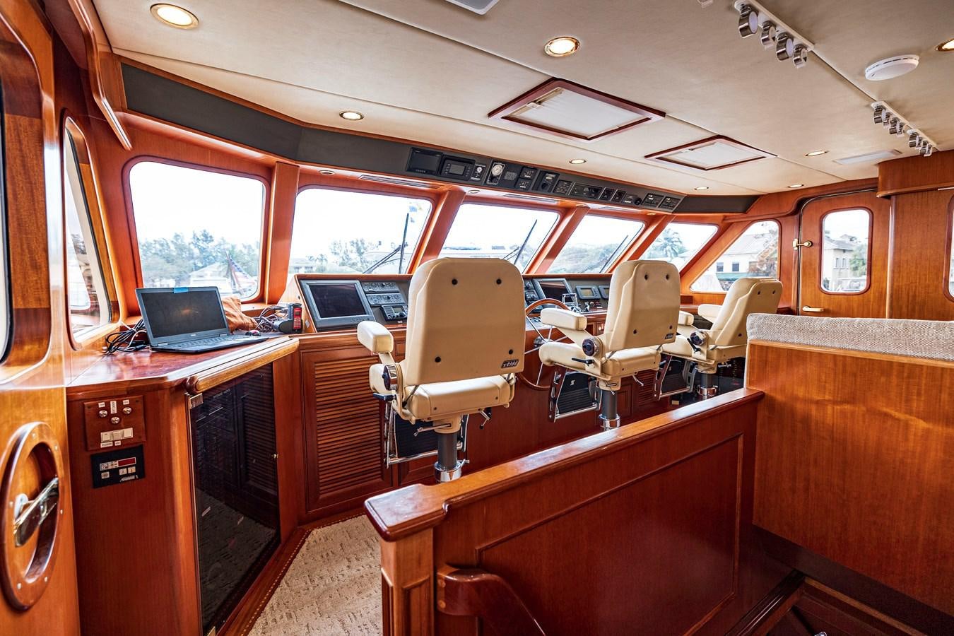 inside of a vehicle aboard ANNIE Yacht for Sale