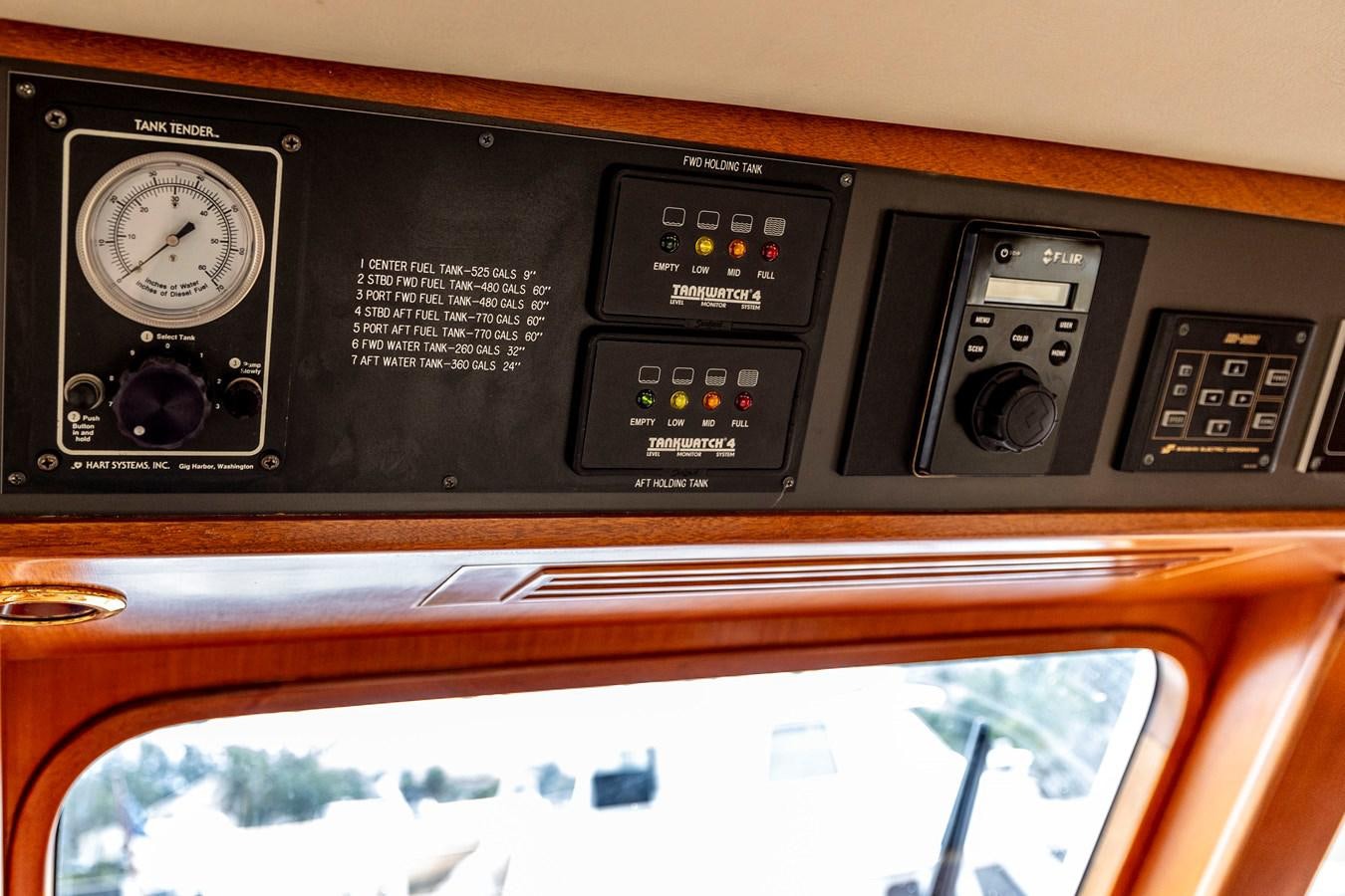 a radio inside a car aboard ANNIE Yacht for Sale