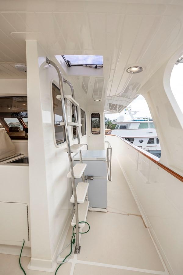 a ladder in a room aboard ANNIE Yacht for Sale