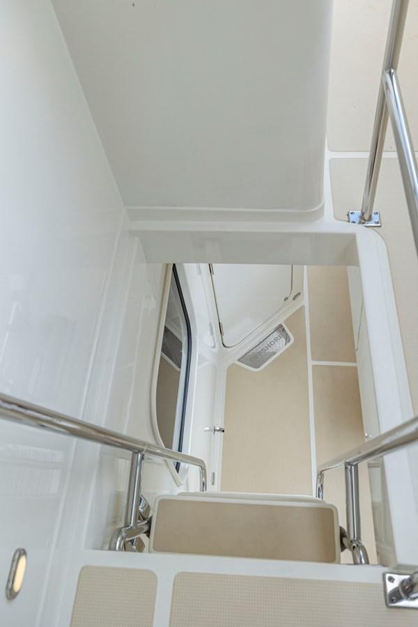 a bathroom with a sink and a mirror aboard ANNIE Yacht for Sale