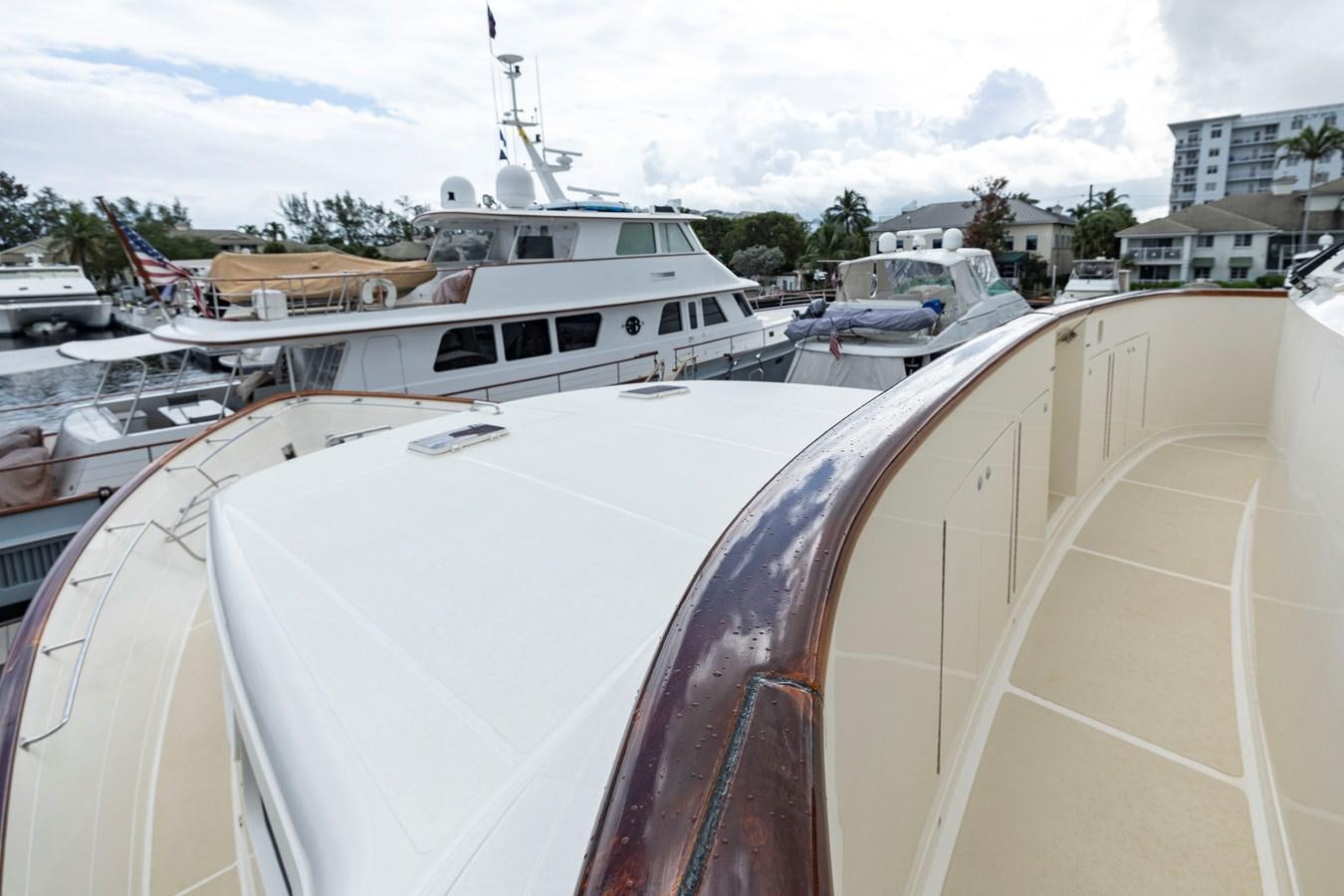 a group of boats in a harbor aboard ANNIE Yacht for Sale