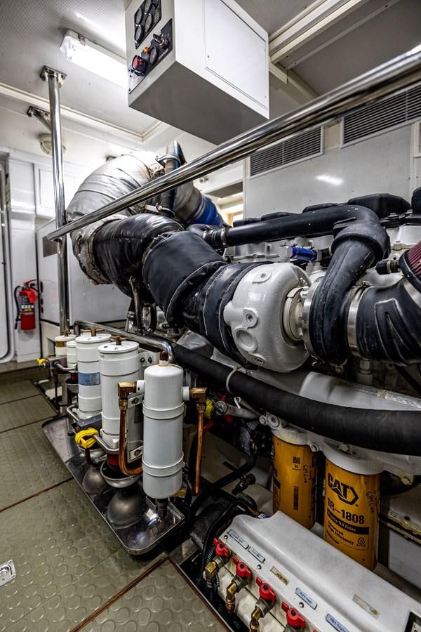 a machine in a factory aboard ANNIE Yacht for Sale