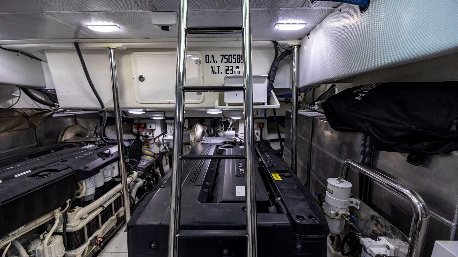 a room with machines aboard MON TON Yacht for Sale