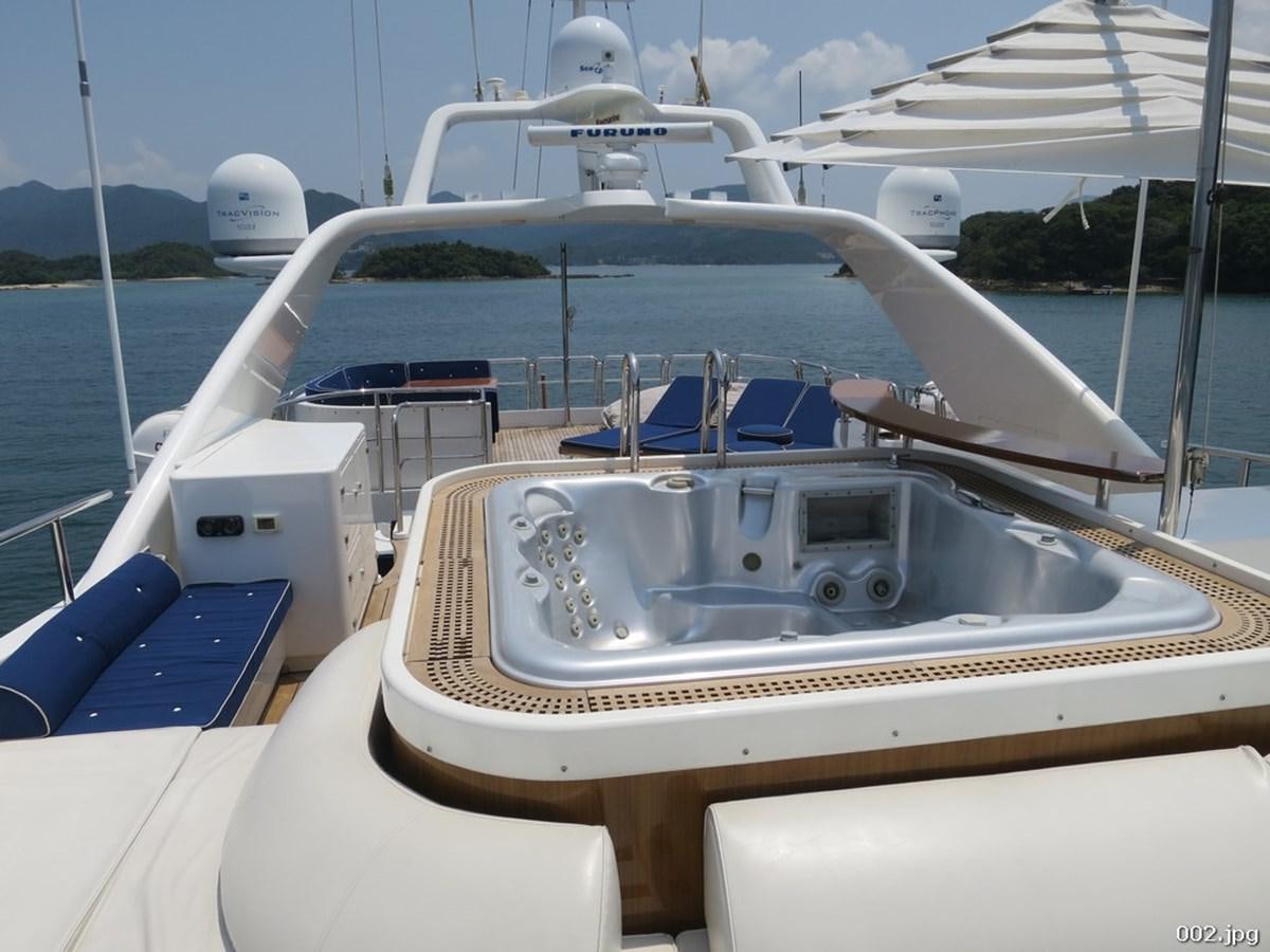 a boat on the water aboard BLU Yacht for Sale