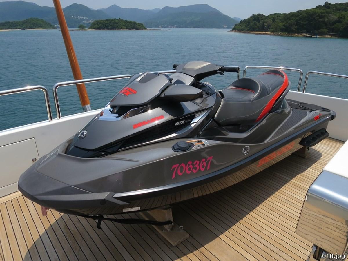 a boat on the water aboard BLU Yacht for Sale