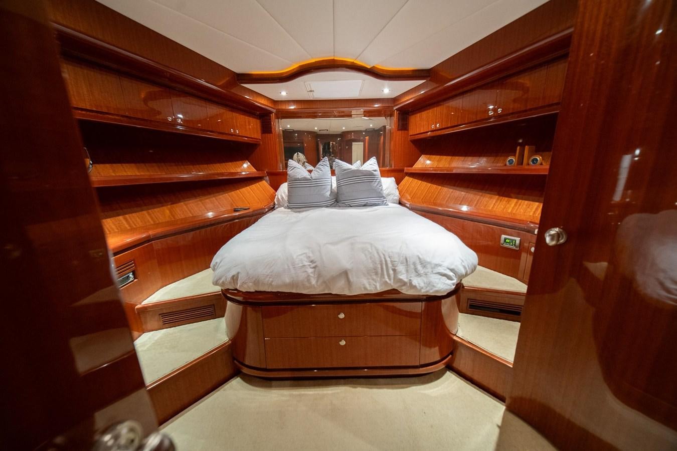 a bed in a cabin aboard PRETTY PENNY Yacht for Sale