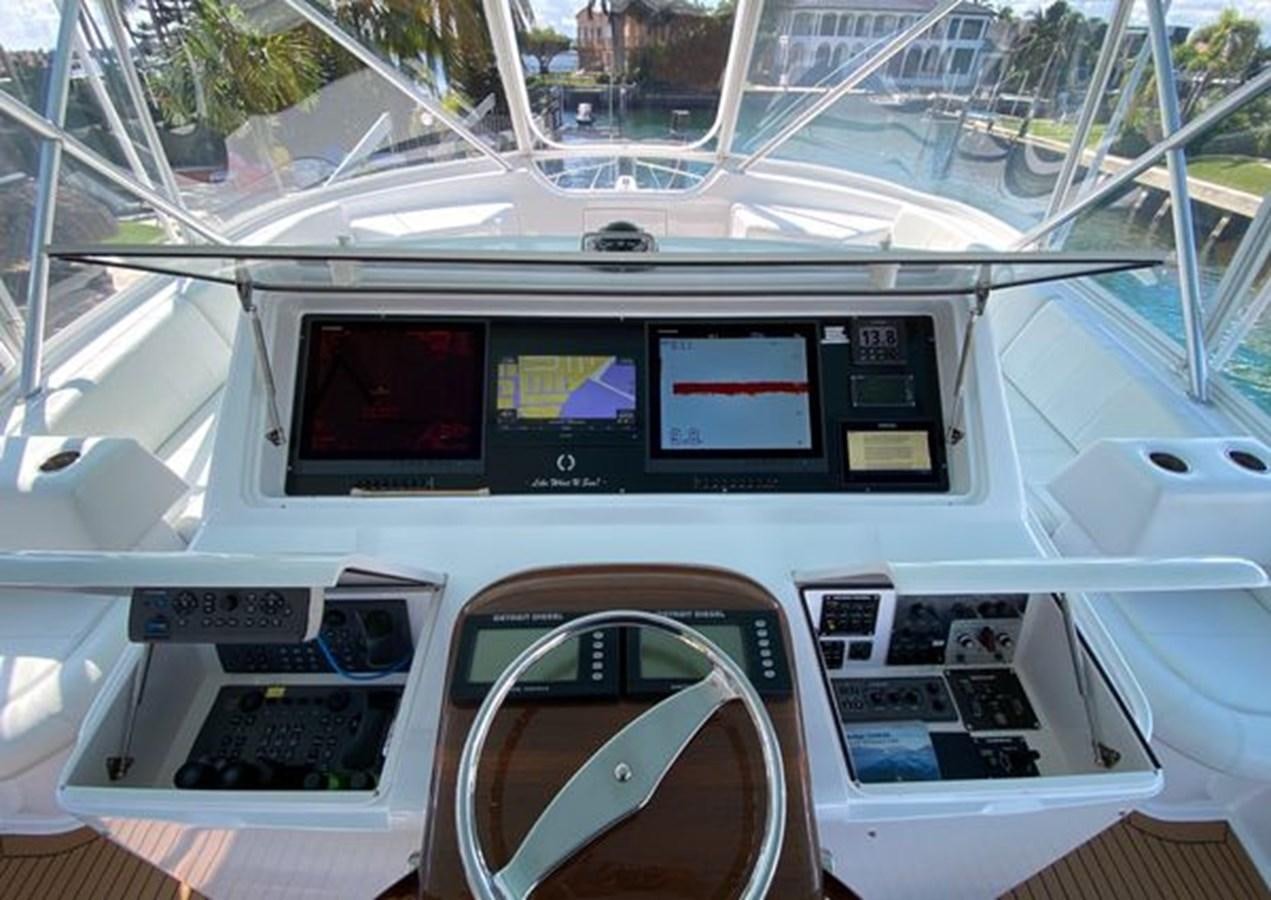 inside of a vehicle aboard LIKE WHAT U SEA Yacht for Sale