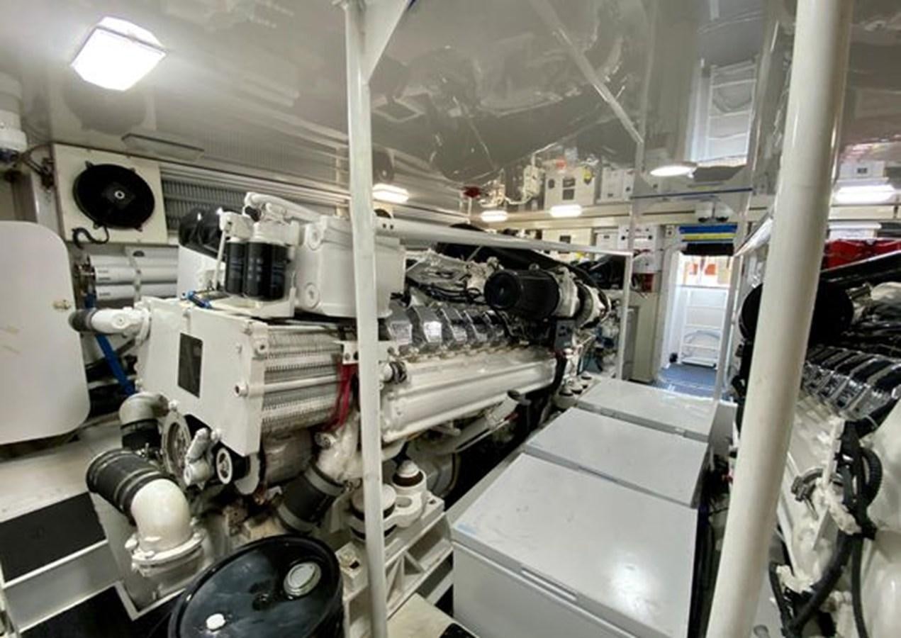 a room with machinery aboard LIKE WHAT U SEA Yacht for Sale
