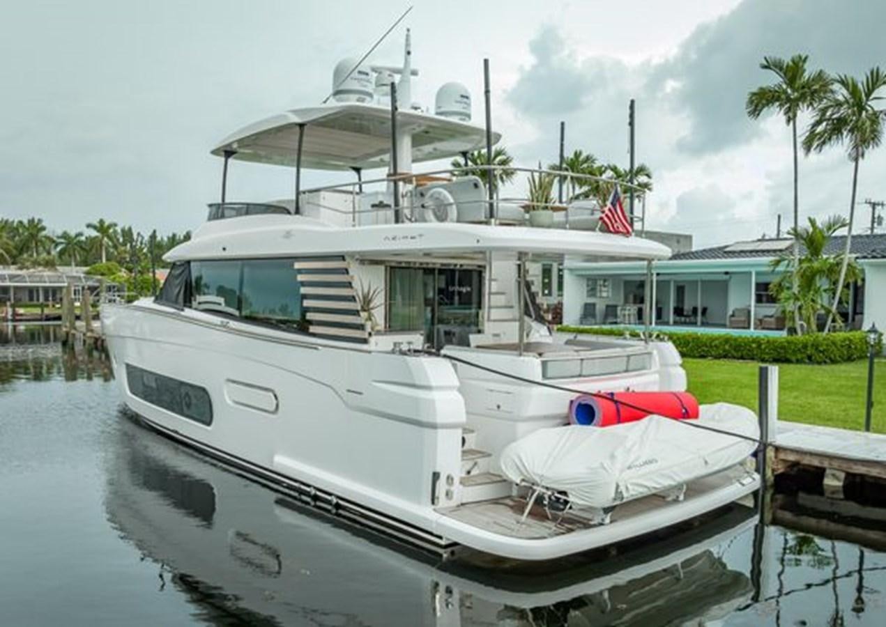 a boat docked at a pier aboard AZIMUT MAGELLANO 30/15 Yacht for Sale