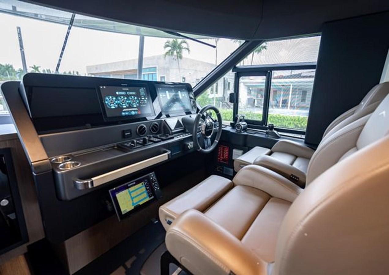 inside of a car aboard AZIMUT MAGELLANO 30/15 Yacht for Sale