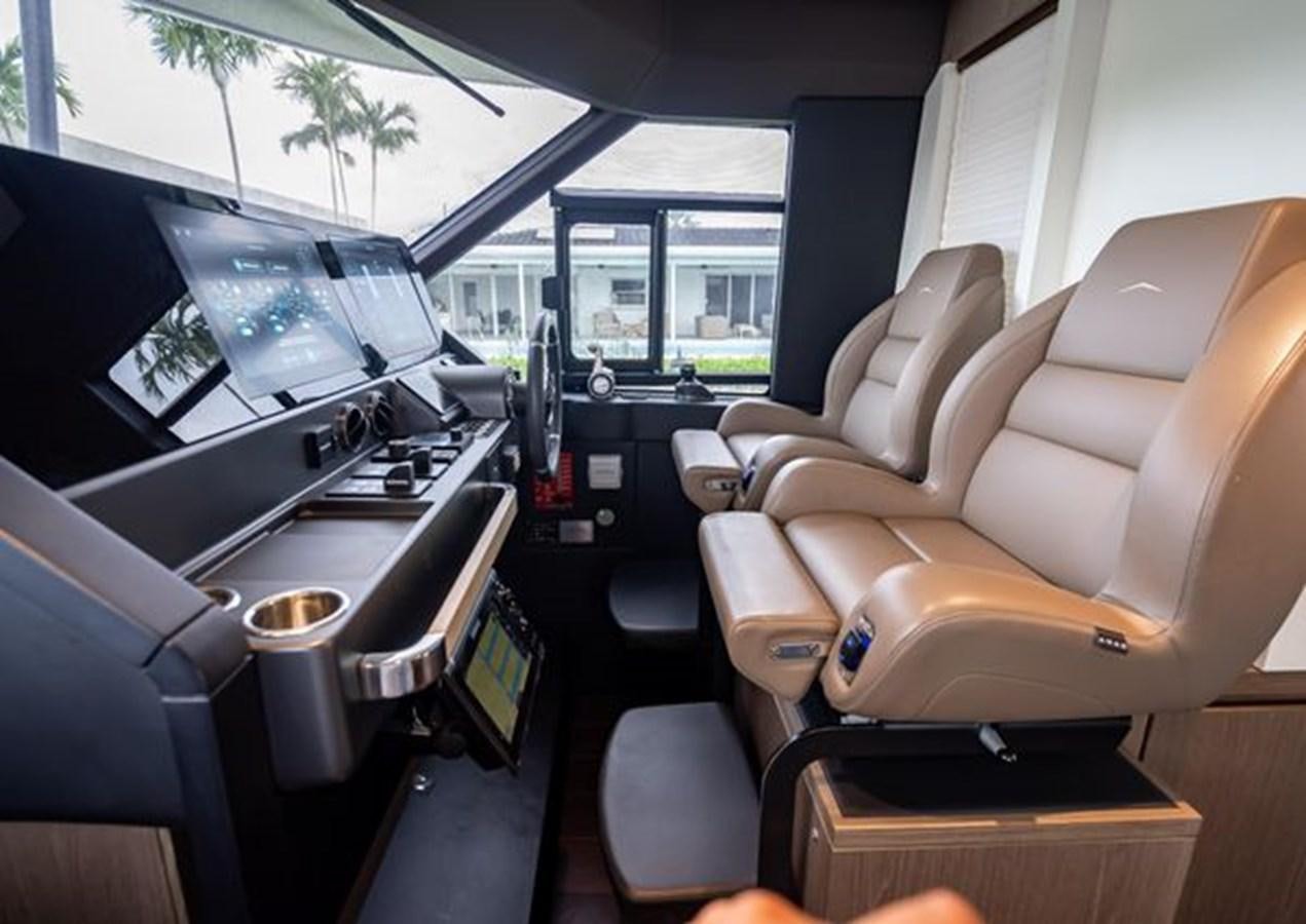 inside of a car aboard AZIMUT MAGELLANO 30/15 Yacht for Sale