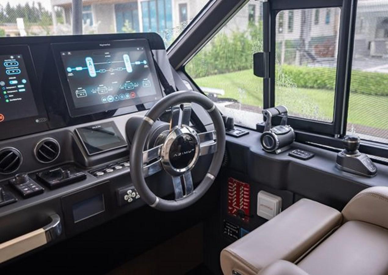 inside of a car aboard AZIMUT MAGELLANO 30/15 Yacht for Sale