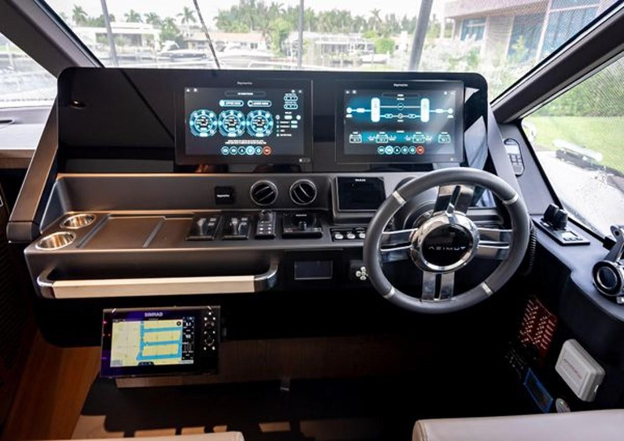 the inside of a car aboard AZIMUT MAGELLANO 30/15 Yacht for Sale