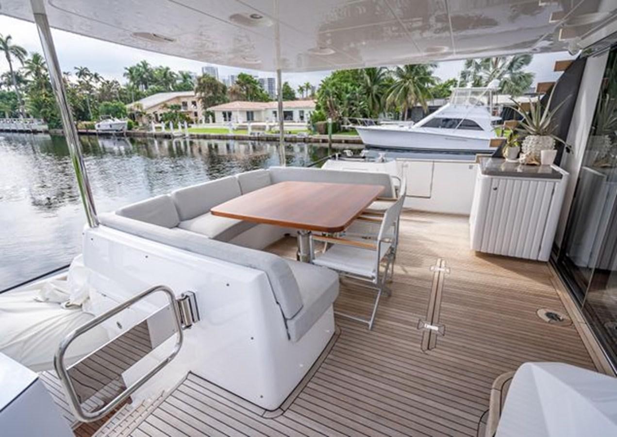 a boat on a deck aboard AZIMUT MAGELLANO 30/15 Yacht for Sale