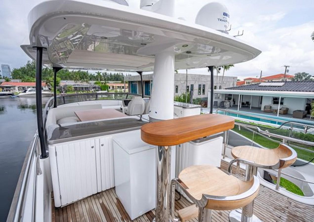 a boat on a deck aboard AZIMUT MAGELLANO 30/15 Yacht for Sale