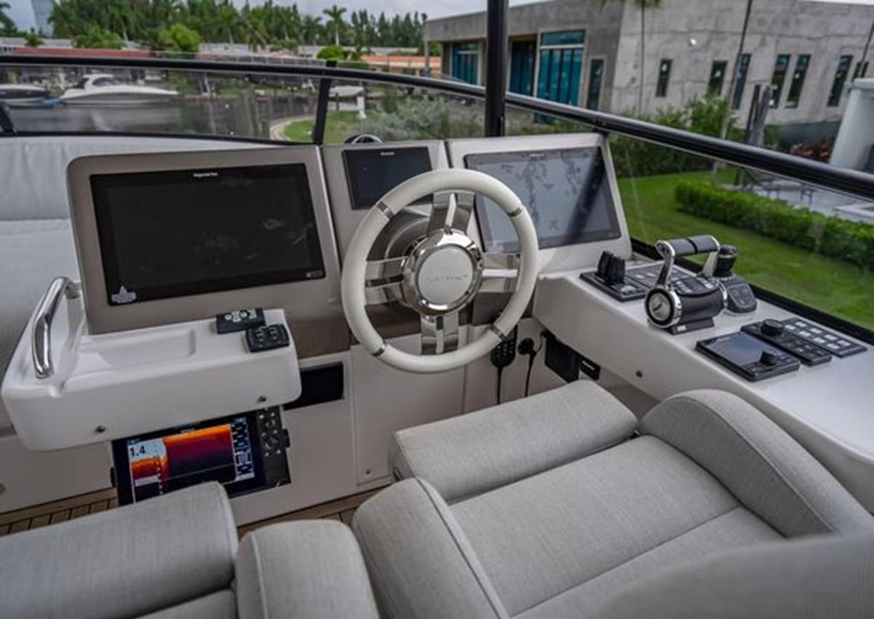 inside of a car aboard AZIMUT MAGELLANO 30/15 Yacht for Sale