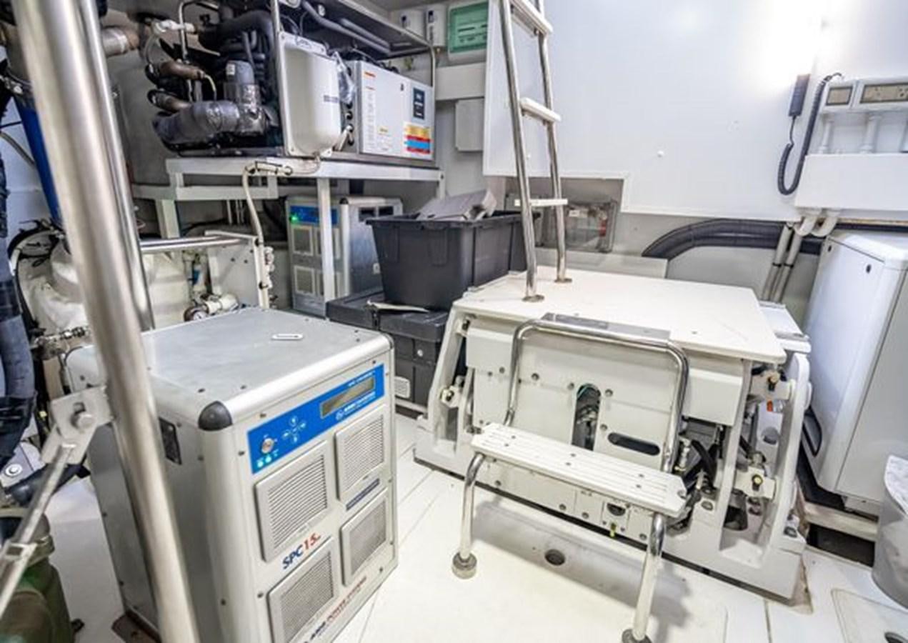 a room with machinery aboard AZIMUT MAGELLANO 30/15 Yacht for Sale