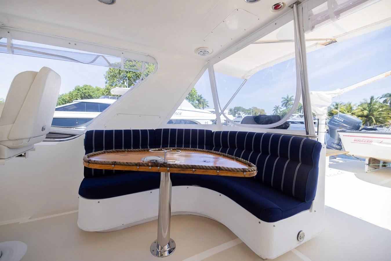 a surfboard on a boat aboard THE GARLIC Yacht for Sale