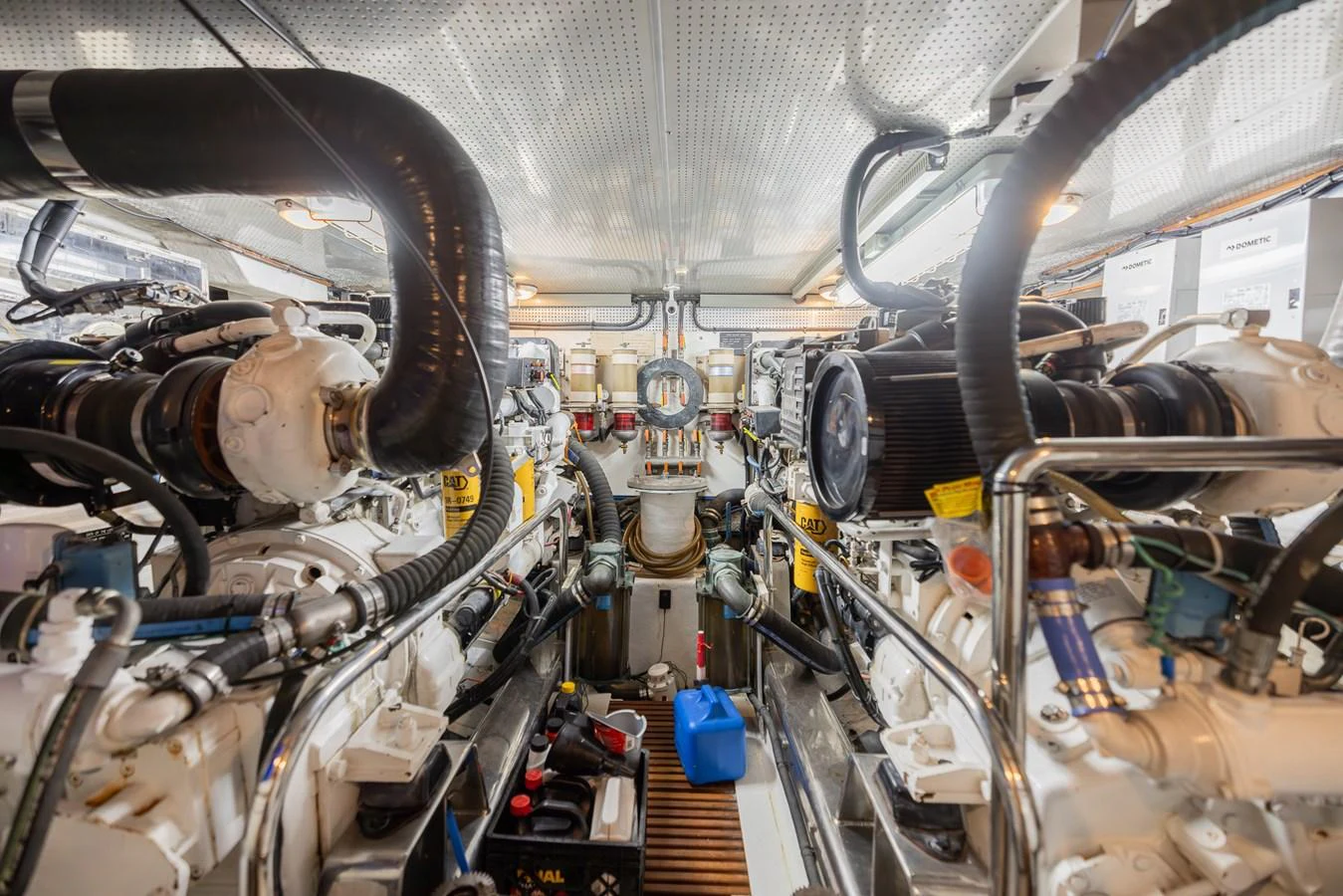 a large machine with many wires aboard THE GARLIC Yacht for Sale