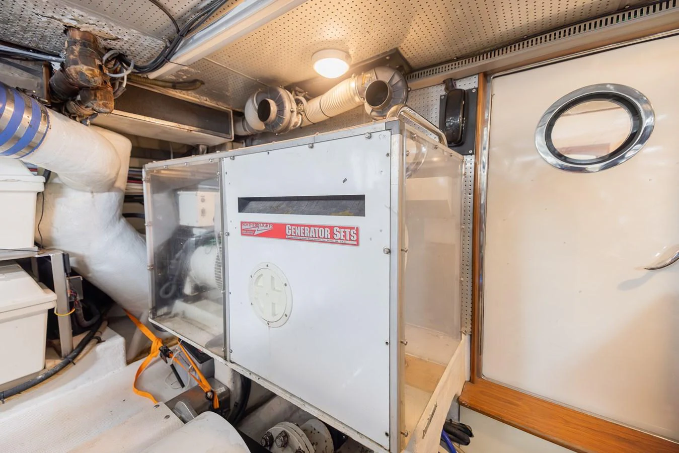 a machine in a room aboard THE GARLIC Yacht for Sale