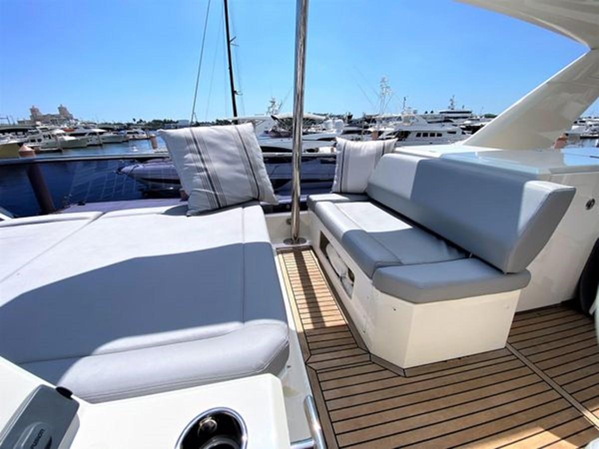 a boat on the water aboard 2016 PRESTIGE 680 FLY Yacht for Sale