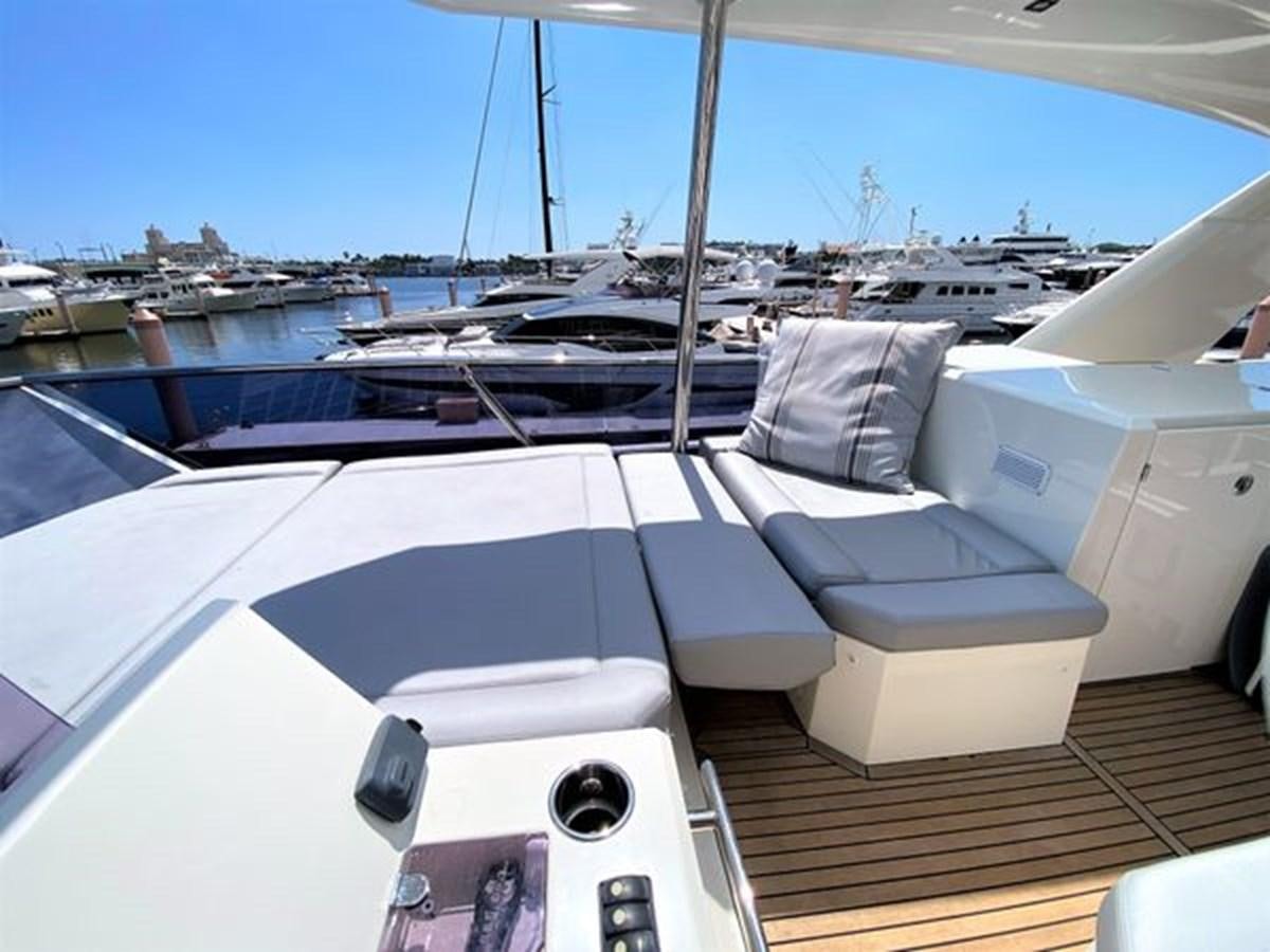 a boat on the water aboard 2016 PRESTIGE 680 FLY Yacht for Sale